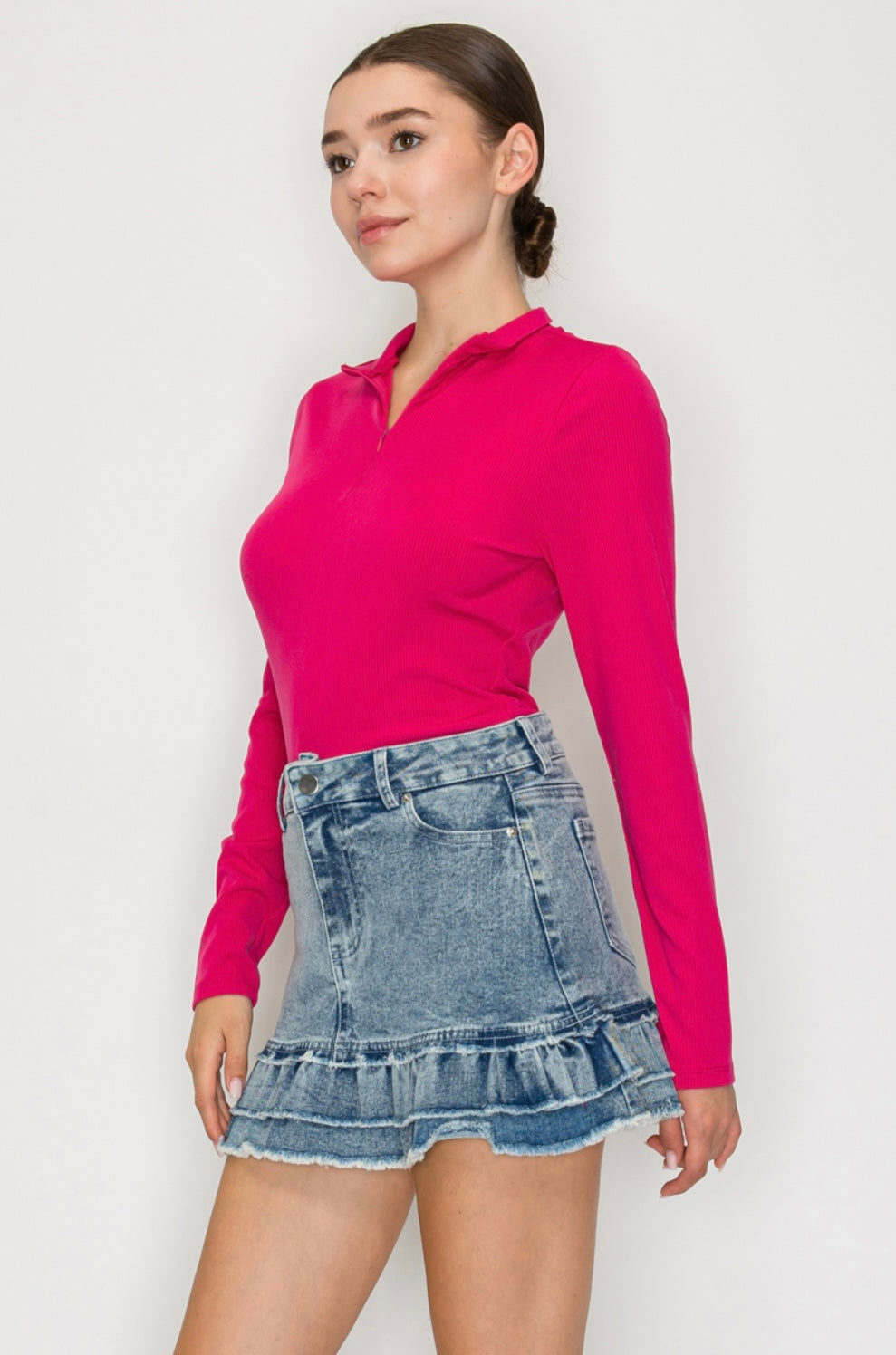 Fushia Pink Bodysuit