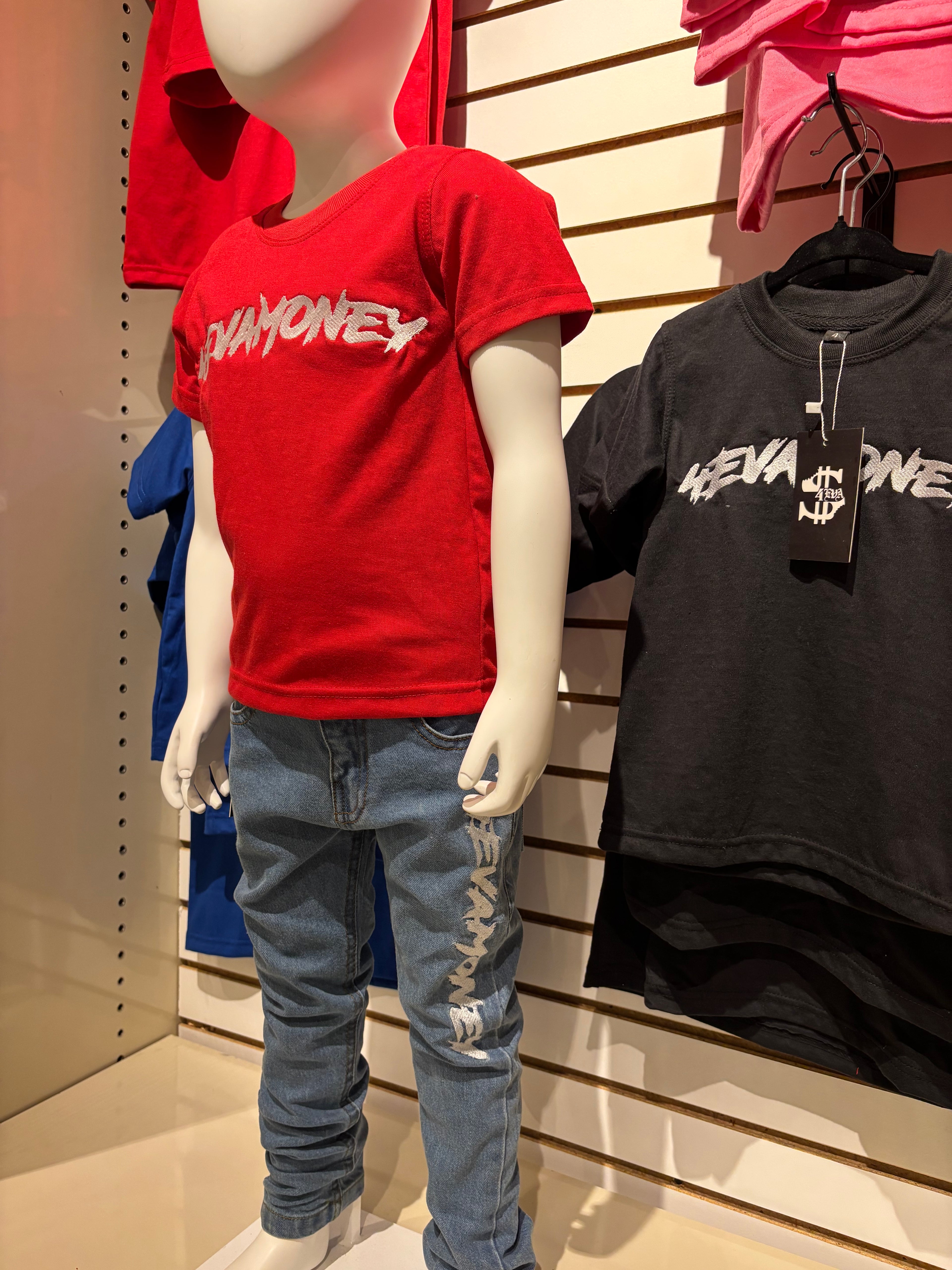 4EvaMoney Red Kids T-Shirt