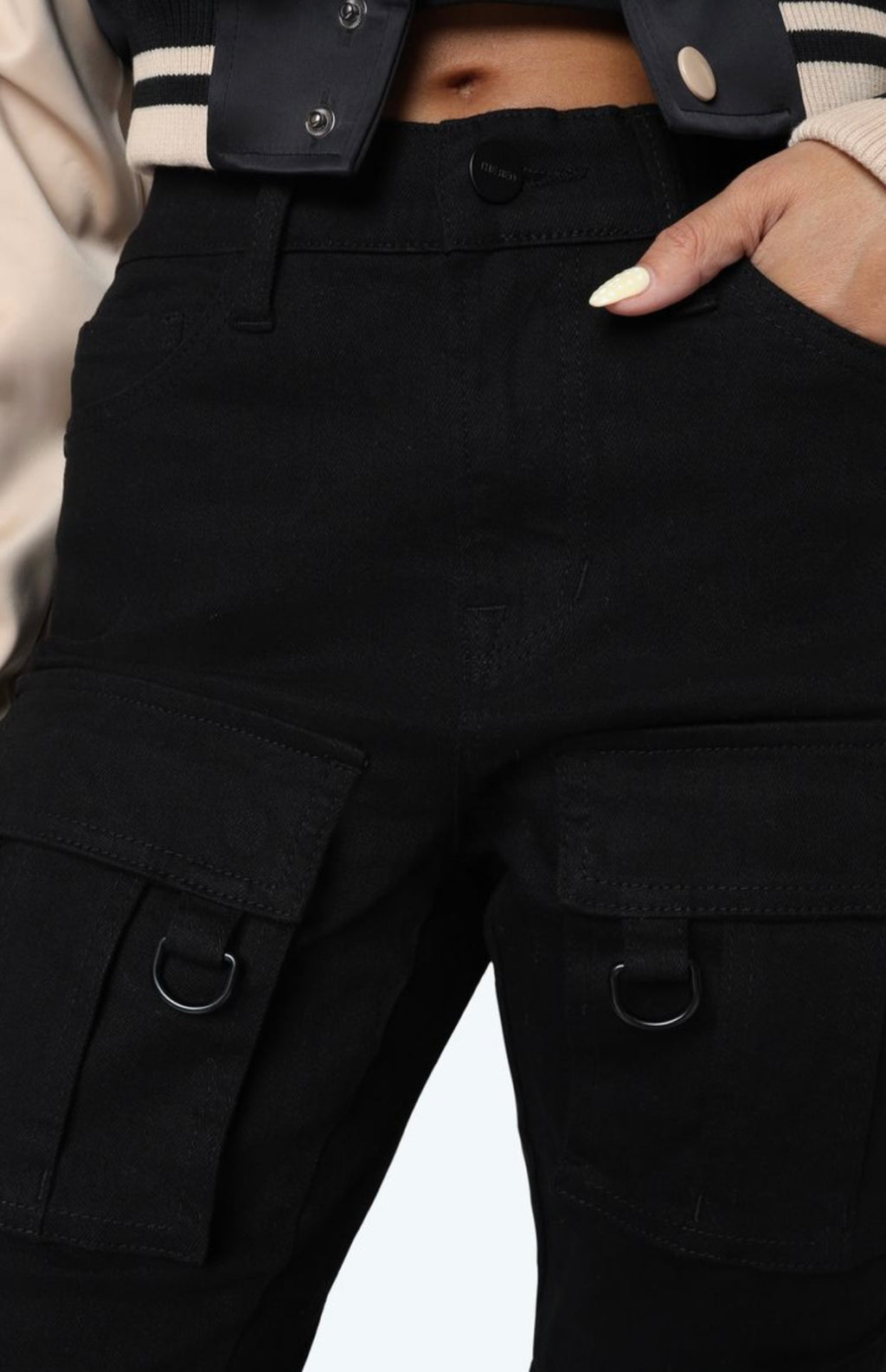 Black Stacked Women’s Jeans