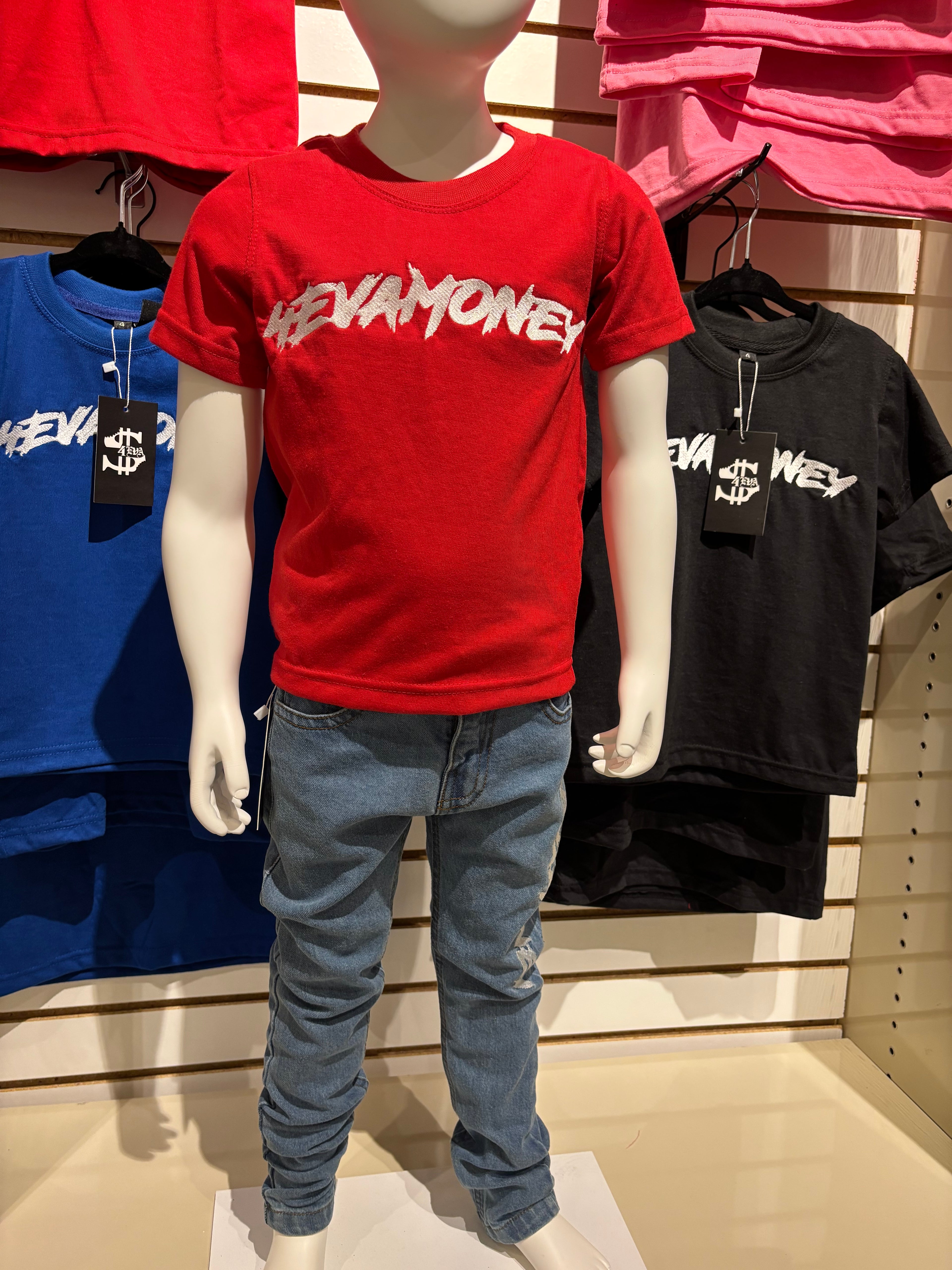 4EvaMoney Red Kids T-Shirt
