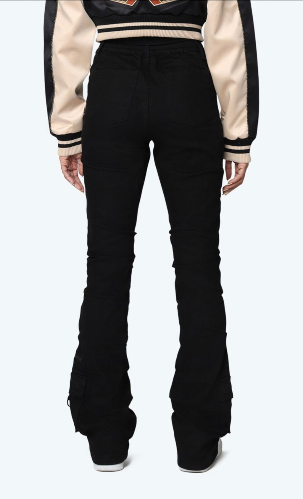 Black Stacked Women’s Jeans