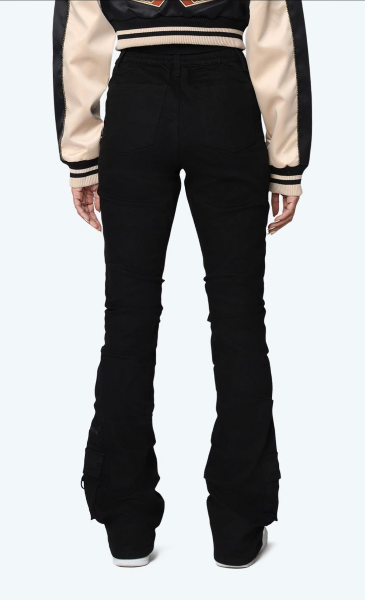 Black Stacked Women’s Jeans