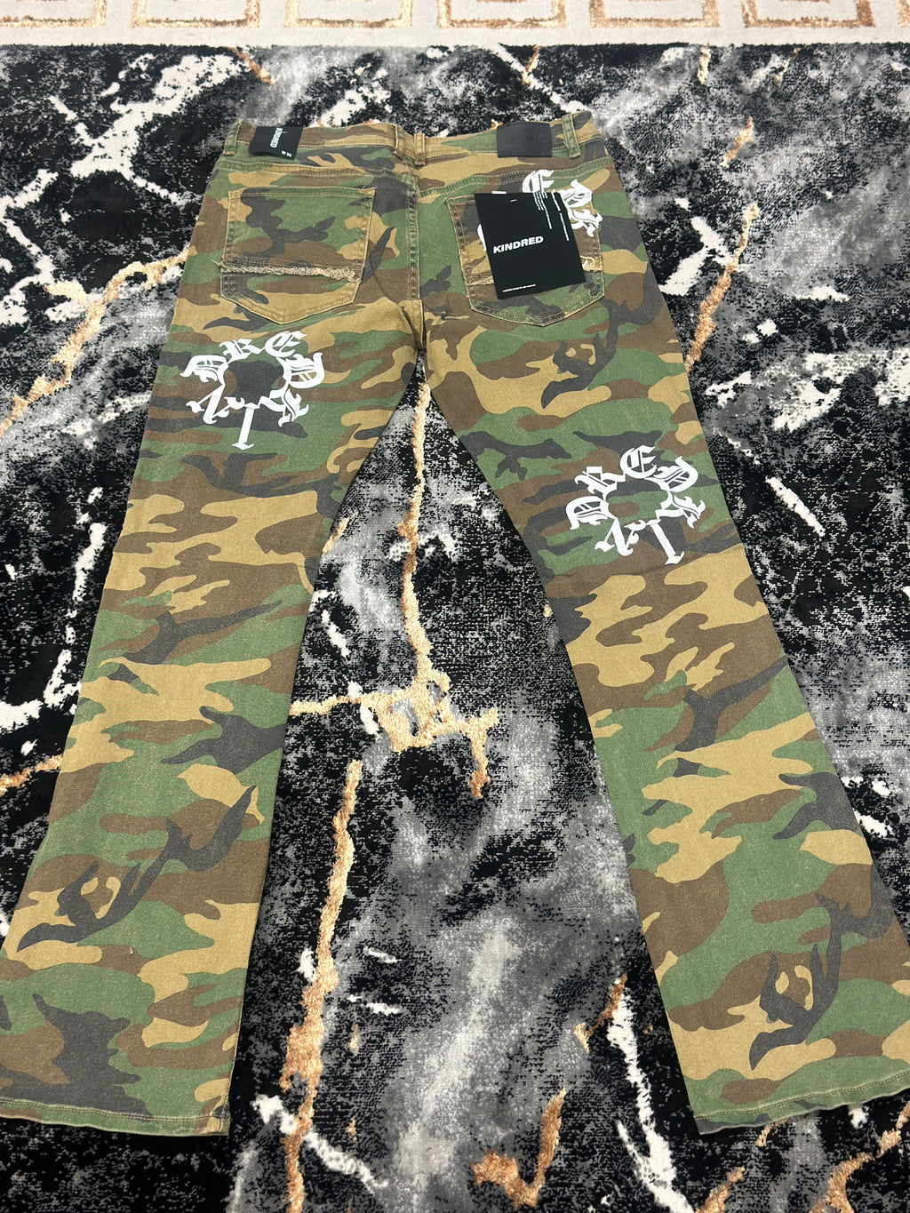Camo Mens Stacked Jeans