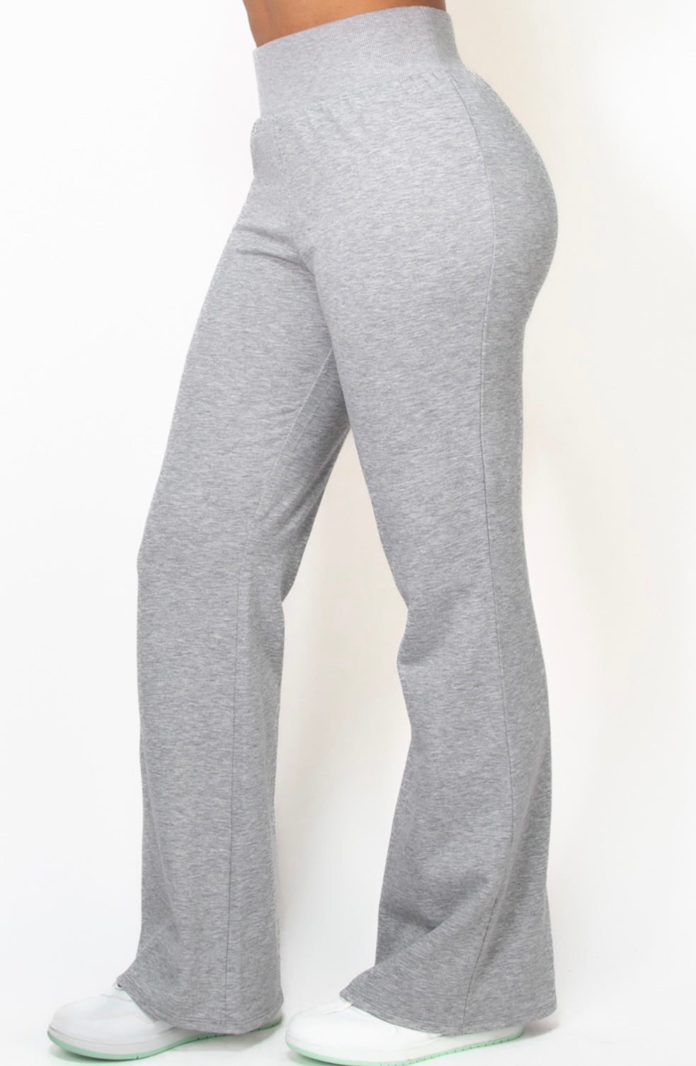 High rise Wide Leg Elastic Pants