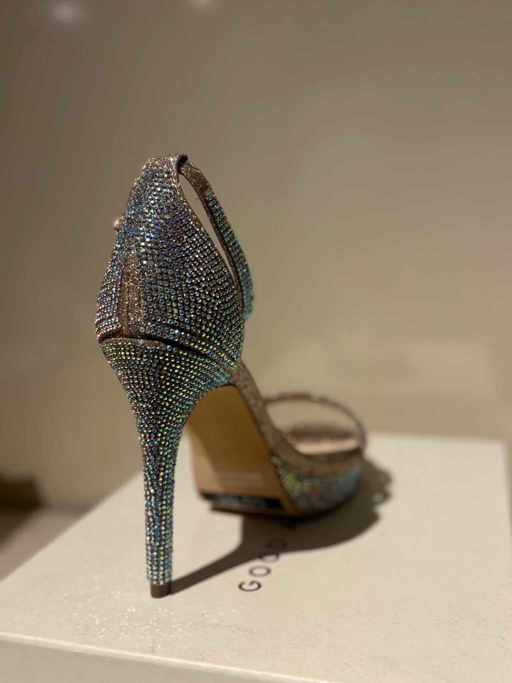 Rhinestone Rose Gold Pumps