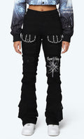 Black Rhinestone Jeans