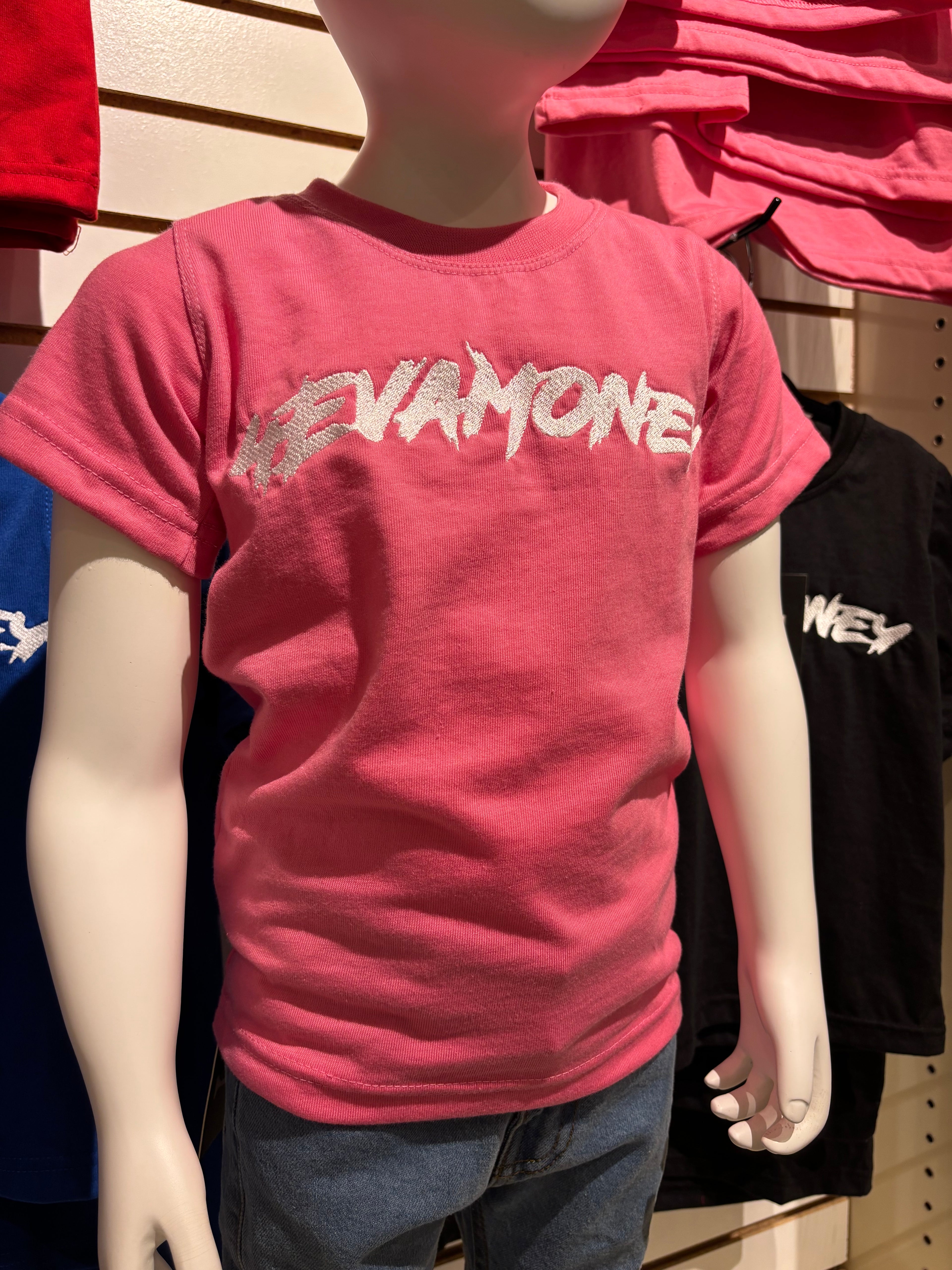 4EvaMoney Pink Kids T-Shirt