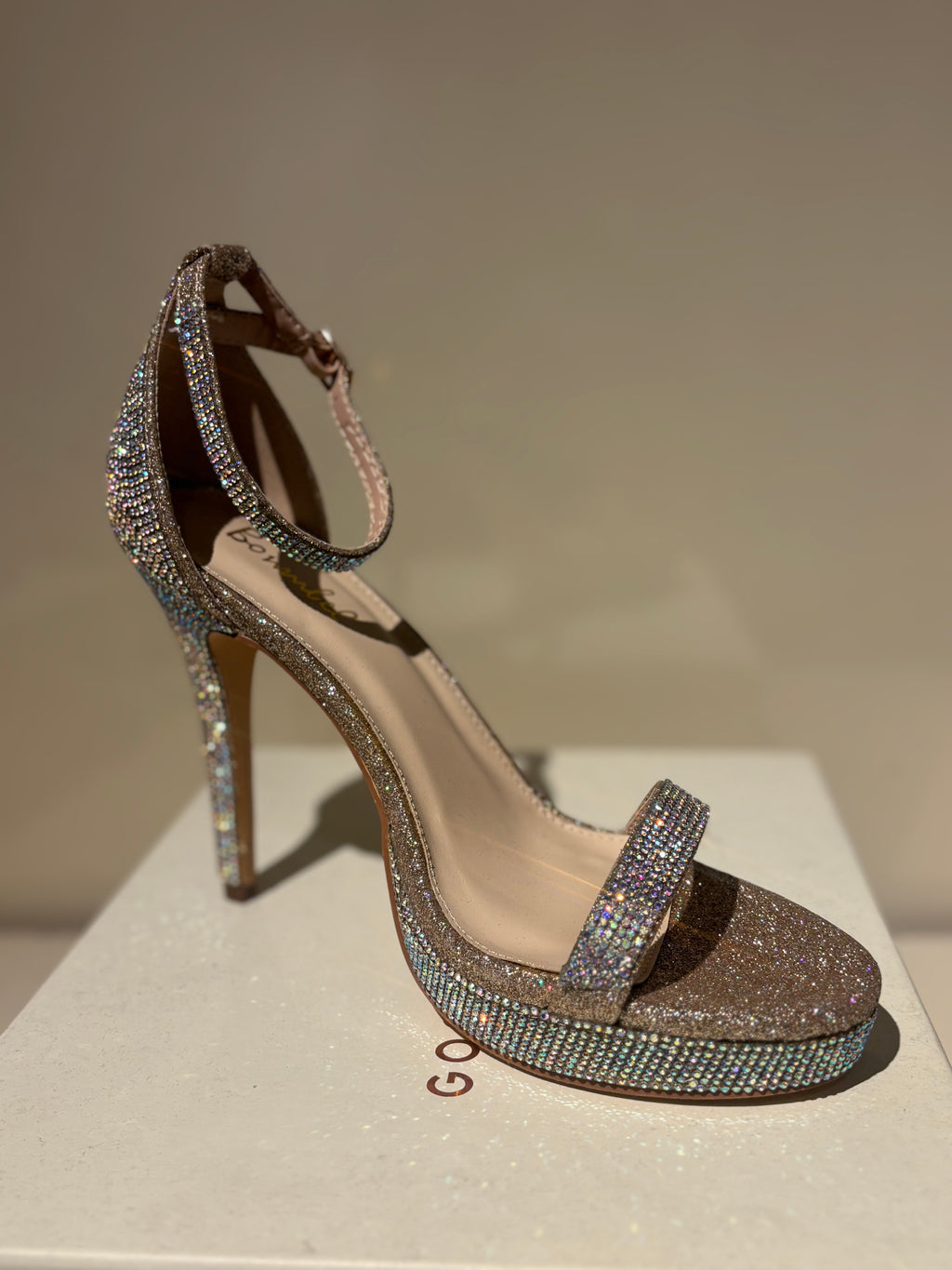 Rhinestone Rose Gold Pumps