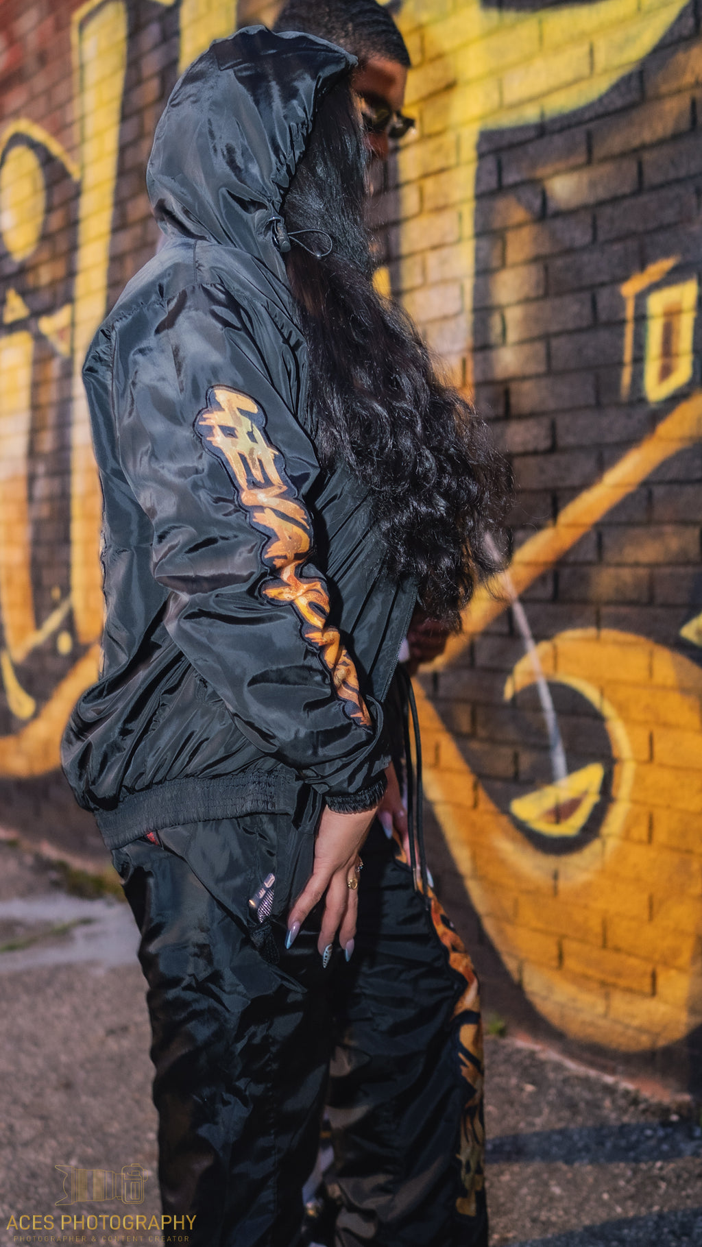 4EvaMoney Black Zip Up Coat ONLY