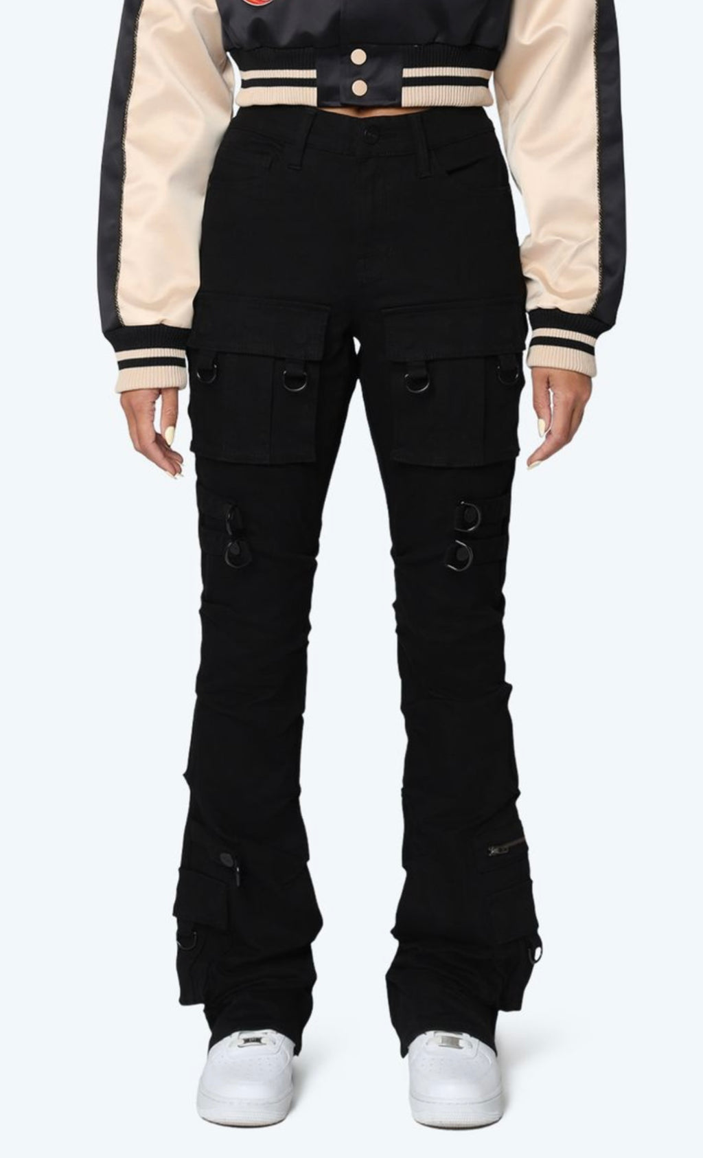 Black Stacked Women’s Jeans