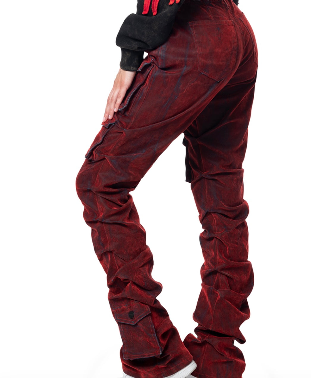 Red Velvet Stacked Women’s Jeans
