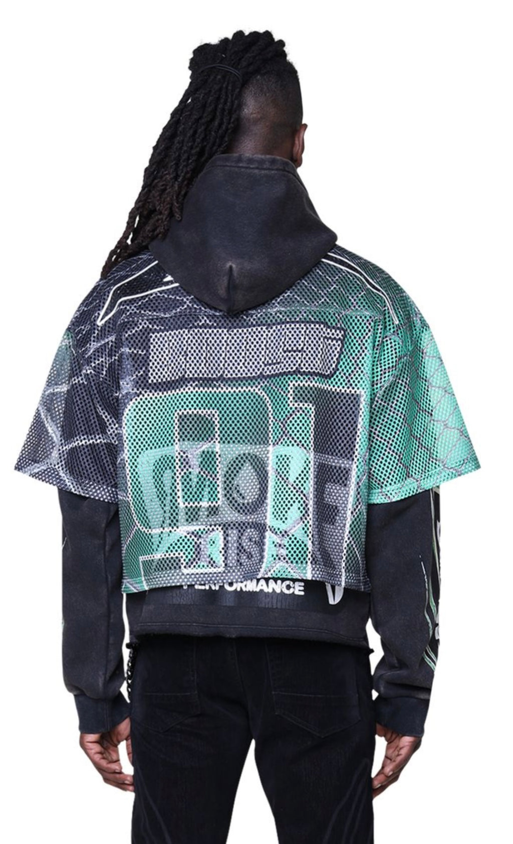 Smoke Rise Mesh + Fleece Hoodie