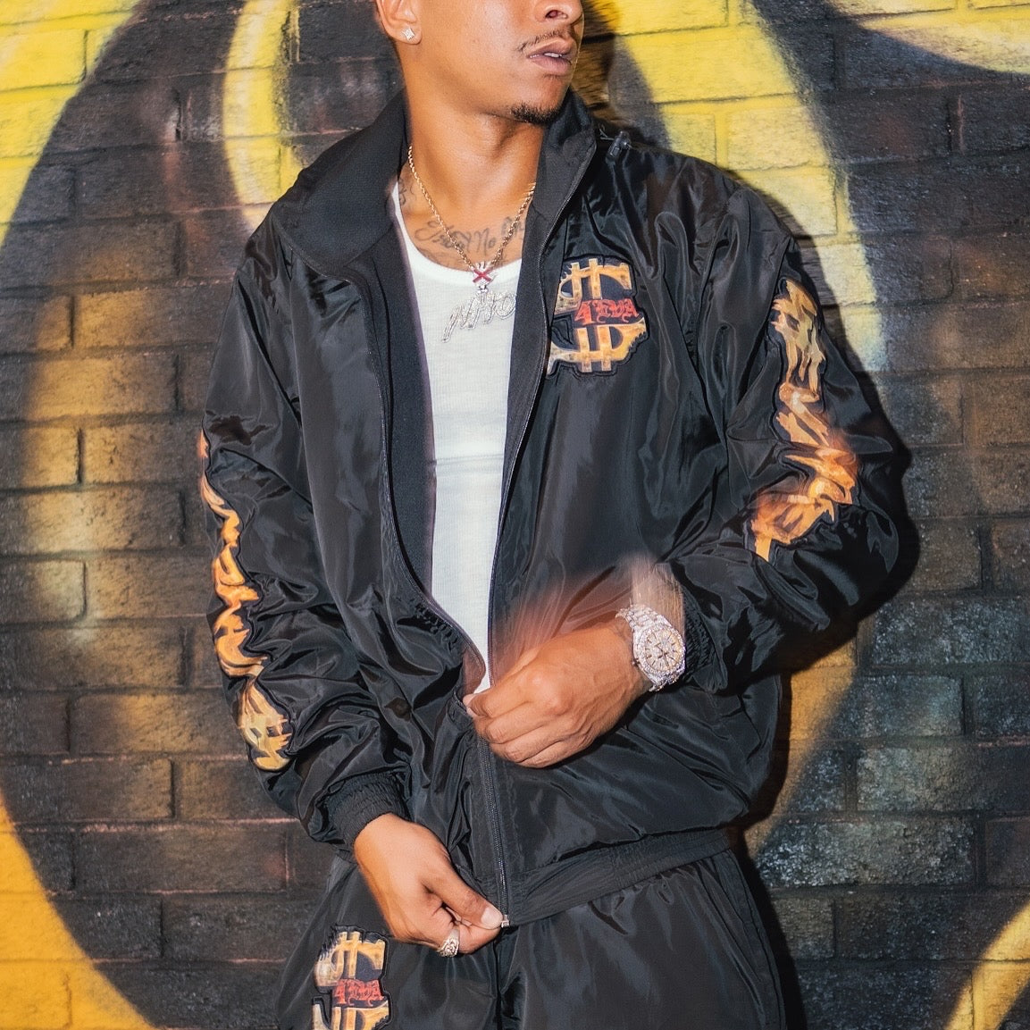 4EvaMoney Black Zip Up Coat ONLY