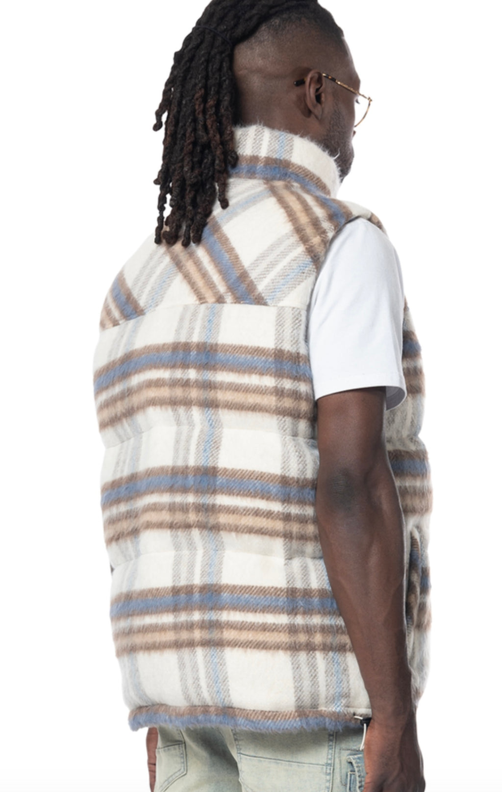Plaid Puffer Vest