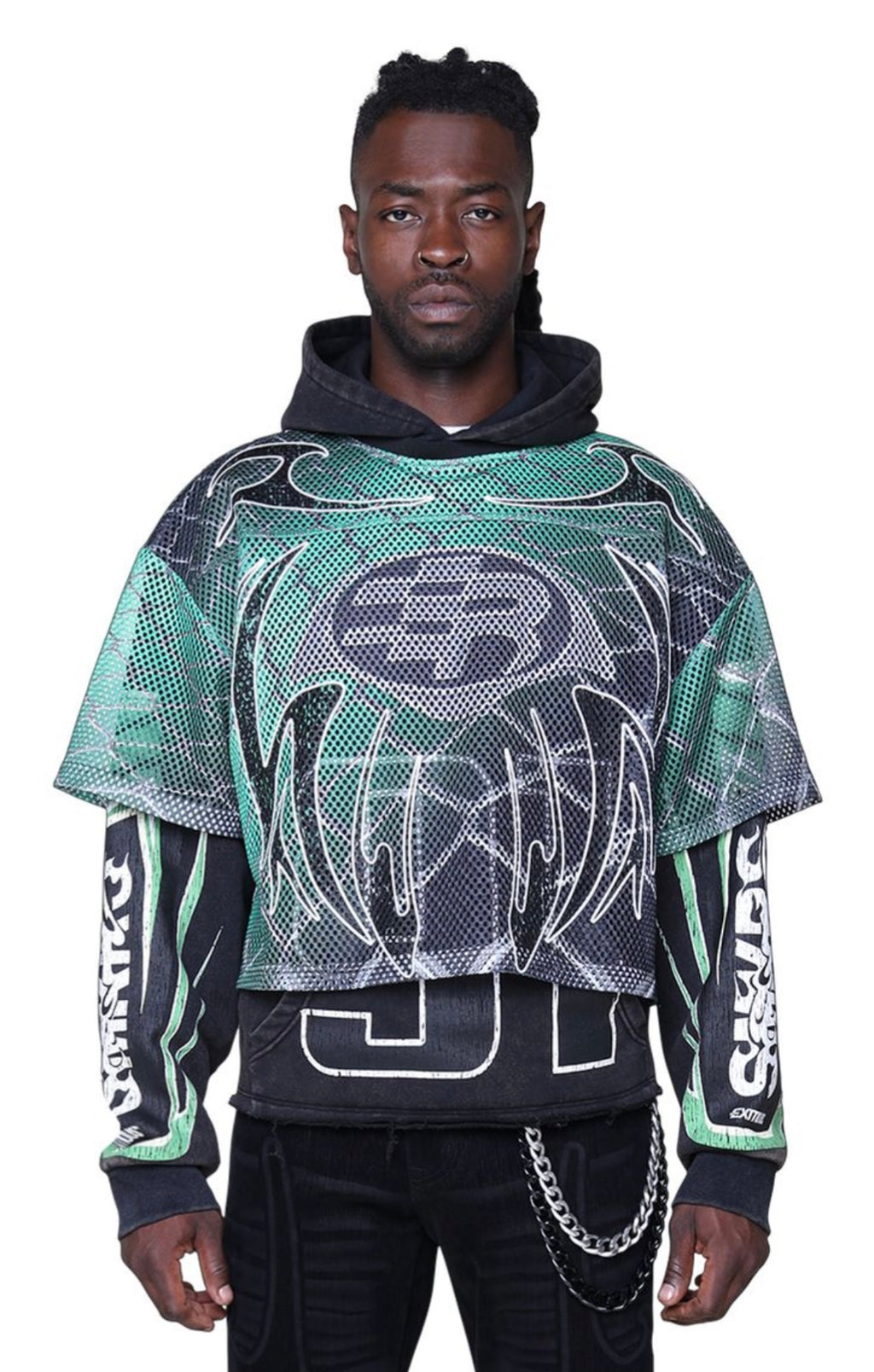 Smoke Rise Mesh + Fleece Hoodie