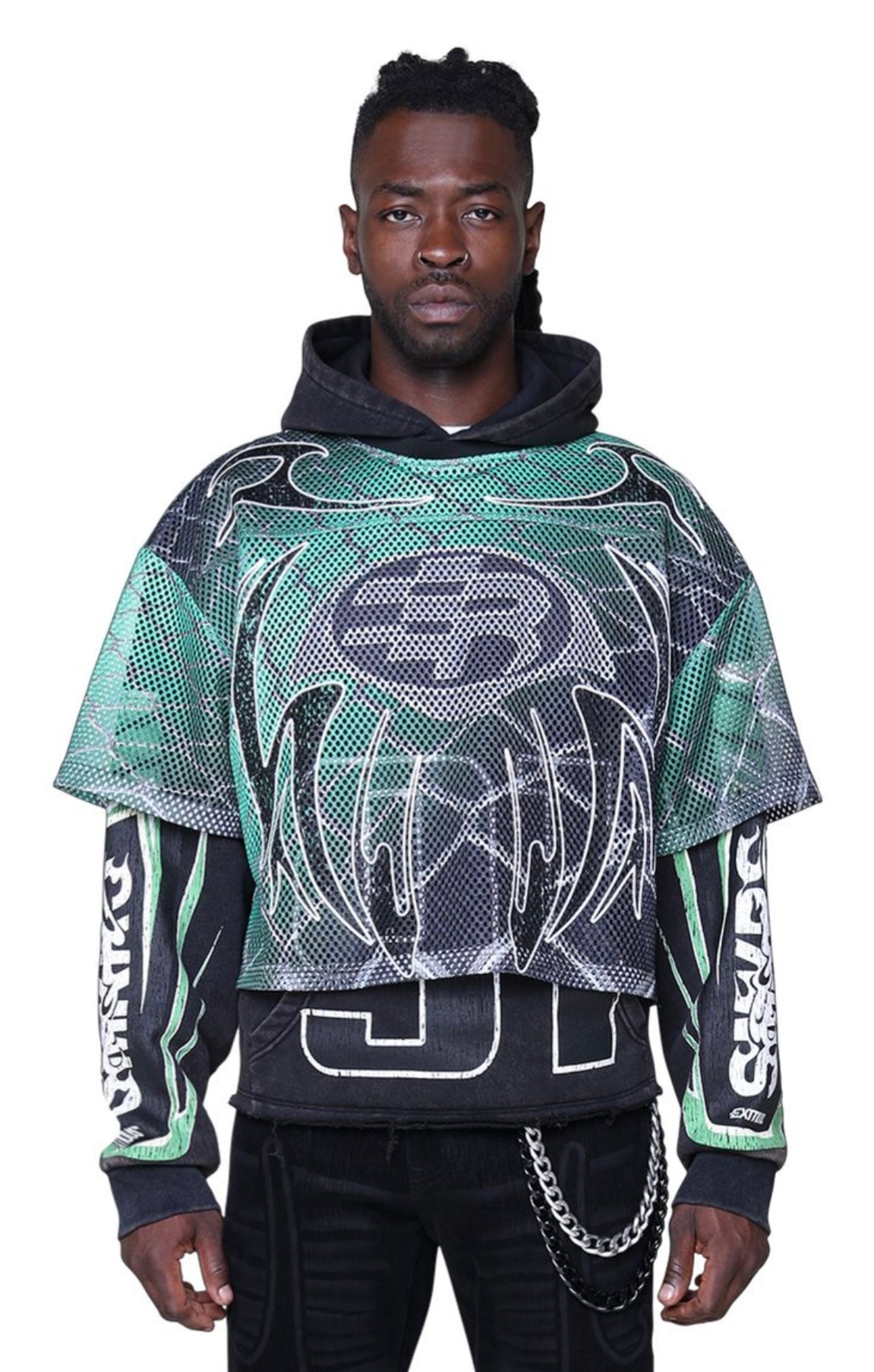 Smoke Rise Mesh + Fleece Hoodie