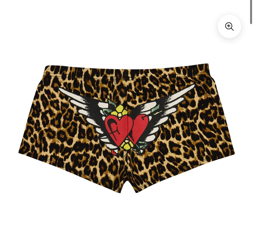 Ed Hardy Leopard Booty Shorts