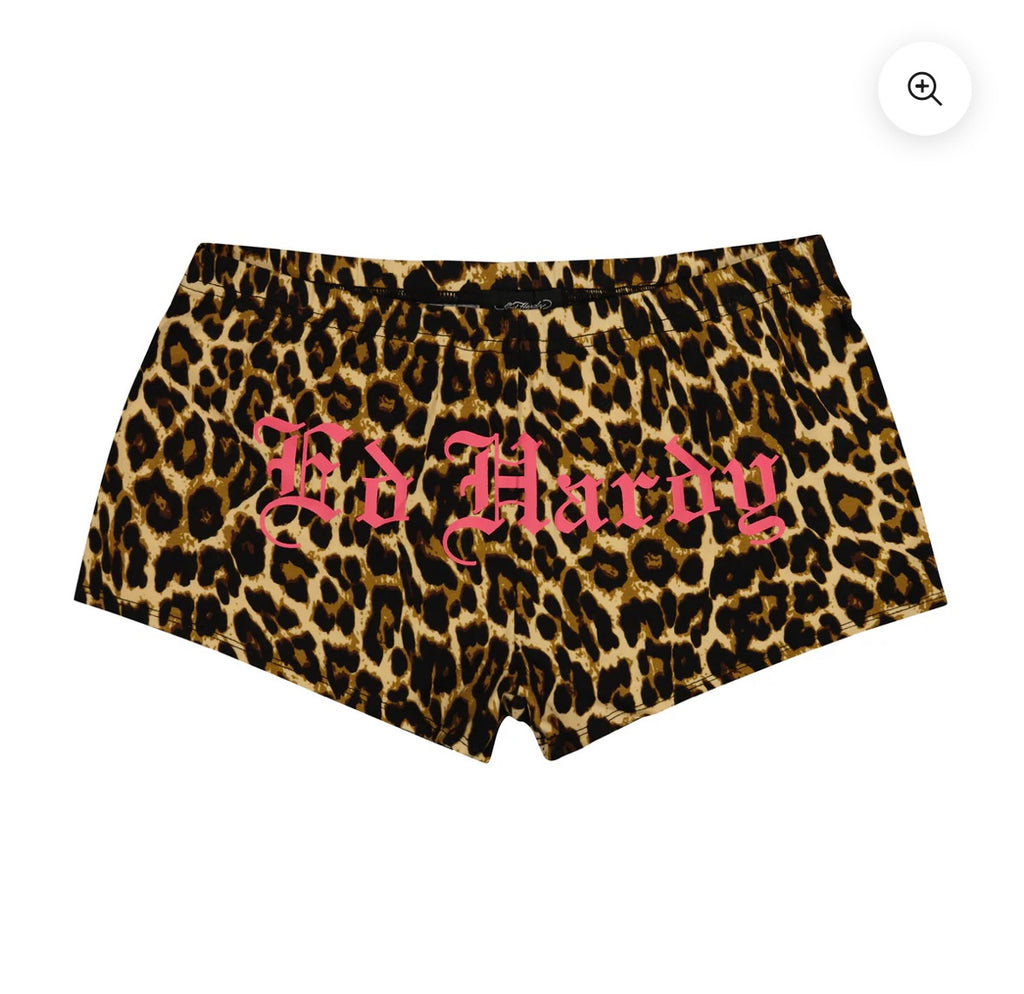 Ed Hardy Leopard Booty Shorts