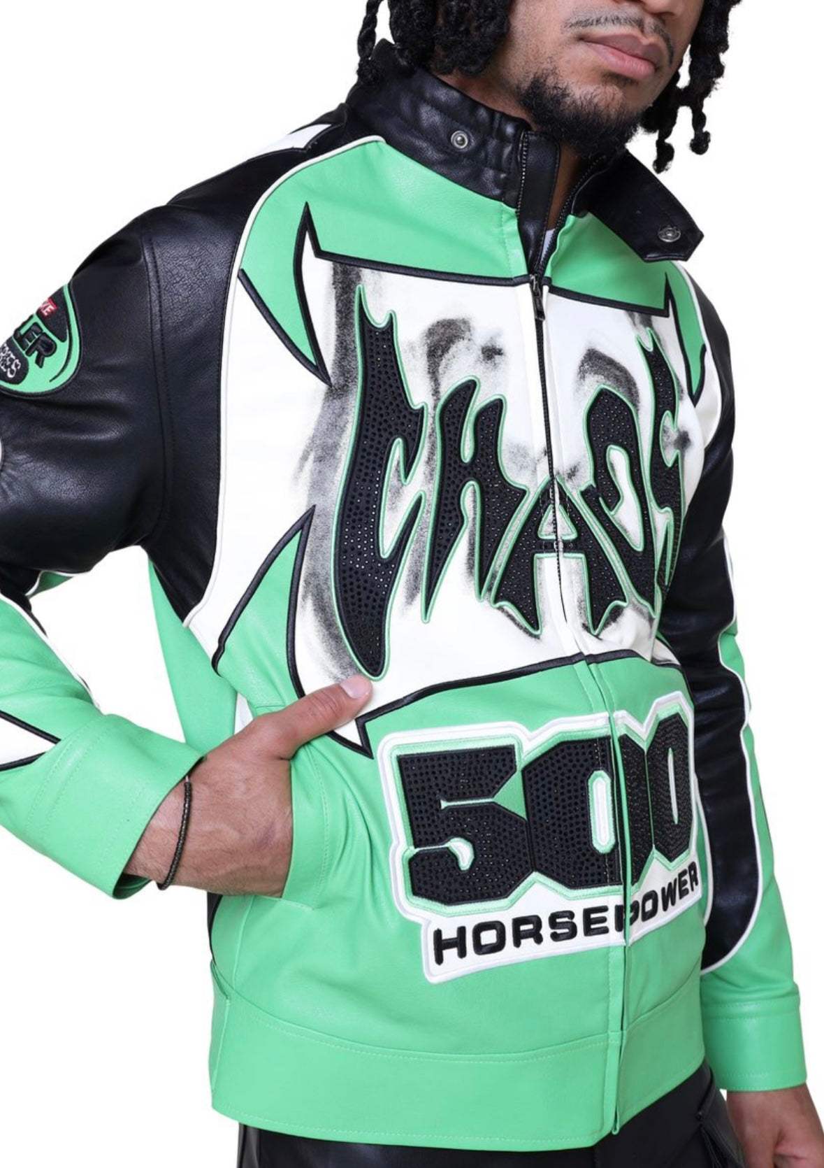 CHAOS leather Coat Smoke Rise