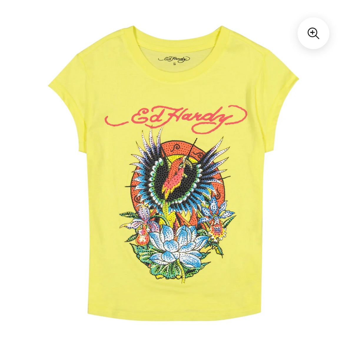 Ed hardy Rhinestone Fitted T-Shirt