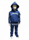 4EvaMoney Rhinestone Blue Kids Set