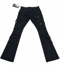 Black Men’s Stacked Jeans